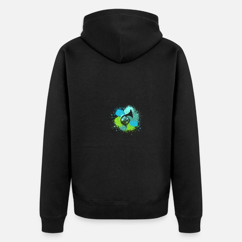 Cor français - Veste à capuche bio Premium Unisexe - noir