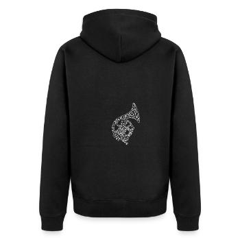 Horn player French horn - Unisex Premium Organic Zip Hoodie - black - Back - Nico (187cm)
