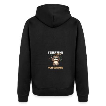 Paresseux Gerhard - Veste à capuche bio Premium Unisexe - noir - Dos - Nico (187cm)