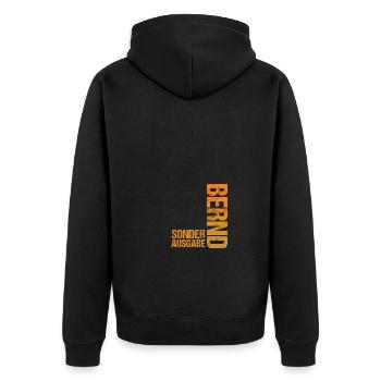 Bernd - Veste à capuche bio Premium Unisexe - noir - Dos - Nico (187cm)