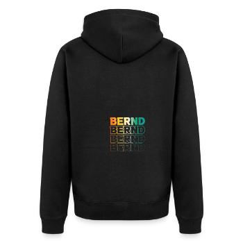 Bernd - Veste à capuche bio Premium Unisexe - noir - Dos - Nico (187cm)