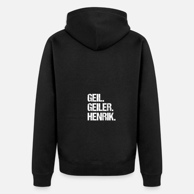 Henrik - Veste à capuche bio Premium Unisexe - noir