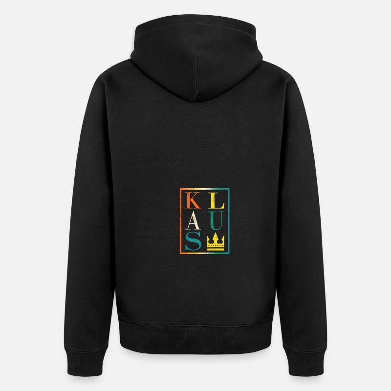 Klaus - Veste à capuche bio Premium Unisexe - noir