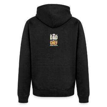 I'm A Dad And A Chef Nothing Scares Me Koch Daddy - Unisex Premium Organic Zip Hoodie - black - Back - Nico (187cm)