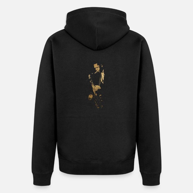 Jazz Man jc - Veste à capuche bio Premium Unisexe - noir