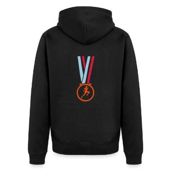 champion medaille sprint athletisme - Veste à capuche bio Premium Unisexe - noir - Dos - Nico (187cm)