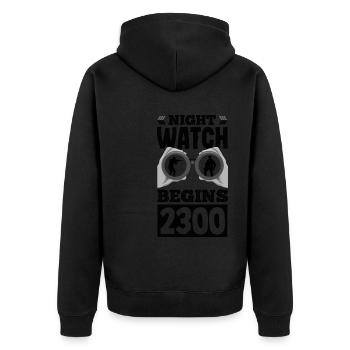 Adoptez l’appel Mission Military Time Adventure - Veste à capuche bio Premium Unisexe - noir - Dos - Nico (187cm)
