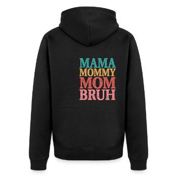 Maman Maman Maman Bruh - Veste à capuche bio Premium Unisexe - noir - Dos - Nico (187cm)