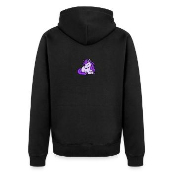 Conte de fées Licorne violette Cheval Poney Star Fantasy - Veste à capuche bio Premium Unisexe - noir - Dos - Nico (187cm)