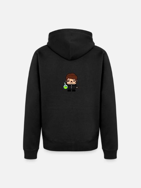 Marie Curie Scientist - Unisex Premium Organic Zip Hoodie - black