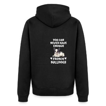 Frenchie Dogs Cadeau Français Bulldog - Veste à capuche bio Premium Unisexe - noir - Dos - Nico (187cm)