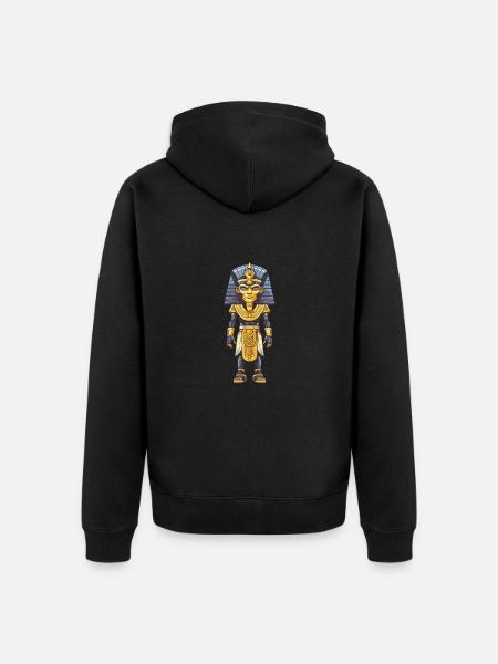 Pharaoh Comic - Unisex Premium Organic Zip Hoodie - black