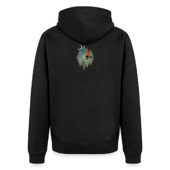 famille ours - Veste à capuche bio Premium Unisexe - noir - Dos - Nico (187cm)