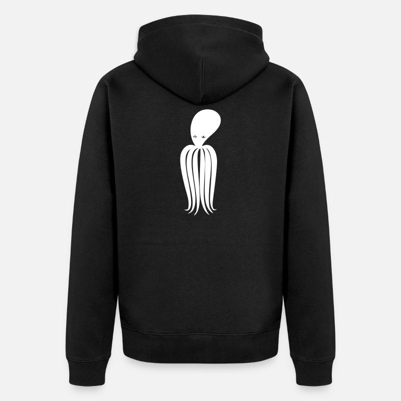Pieuvre pieuvre - Veste à capuche bio Premium Unisexe - noir