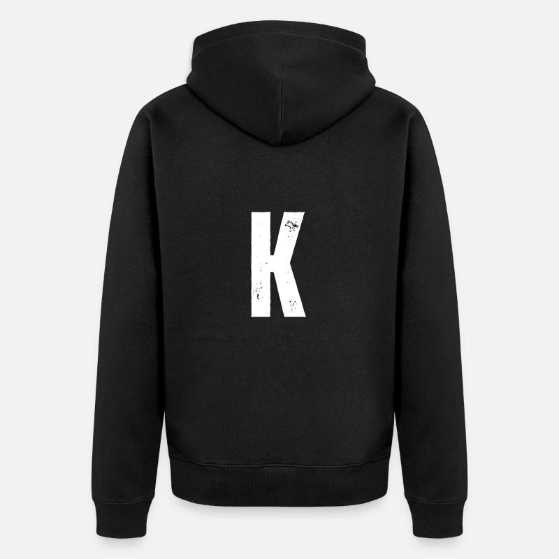 K - Veste à capuche bio Premium Unisexe - noir