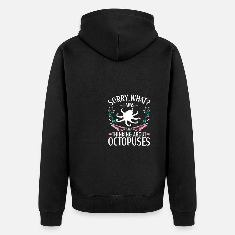 Octopus Outfit Octopus Octopus - Veste à capuche bio Premium Unisexe - noir