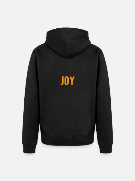 joy love piece - Unisex Premium Bio Zip Hoodie - Schwarz