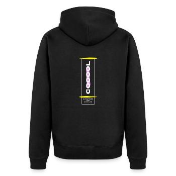 Le cool est intemporel - Veste à capuche bio Premium Unisexe - noir - Dos - Nico (187cm)