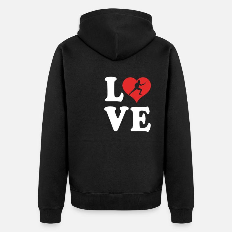 Escrime - Veste à capuche bio Premium Unisexe - noir