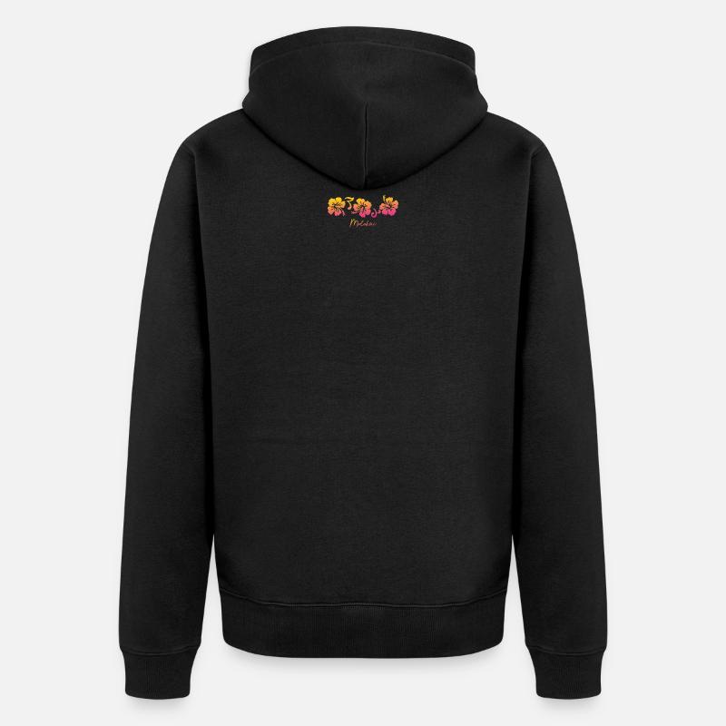 Molokai Hawaii - Unisex Premium Bio Zip Hoodie - Schwarz