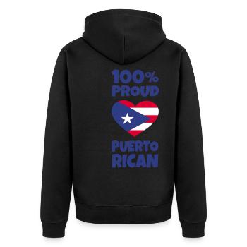 Porto Rico - Veste à capuche bio Premium Unisexe - noir - Dos - Nico (187cm)