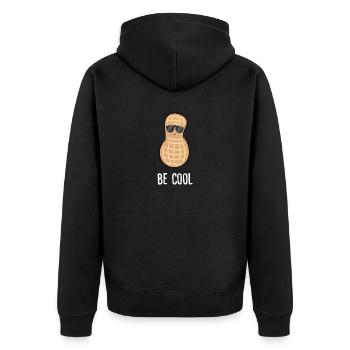 Cacahuète - Be Cool, sunglasses - Veste à capuche bio Premium Unisexe - noir - Dos - Nico (187cm)