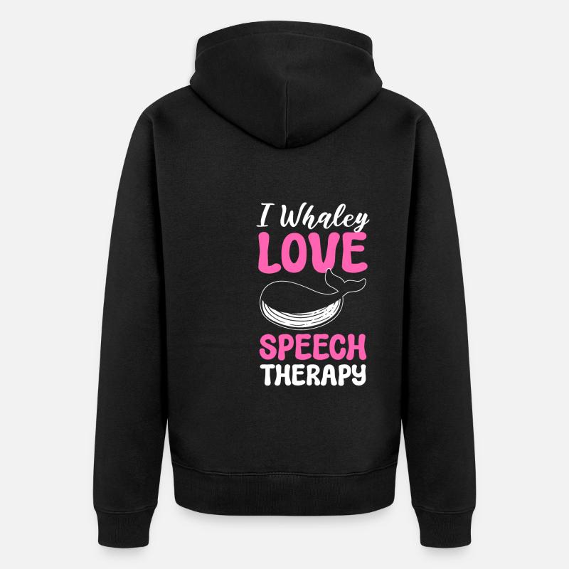 Sprachenpathologe - Unisex Premium Bio Zip Hoodie - Schwarz