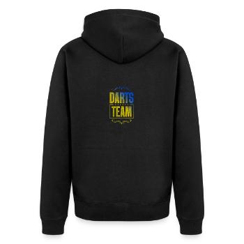 Équipe de fléchettes - Veste à capuche bio Premium Unisexe - noir - Dos - Nico (187cm)