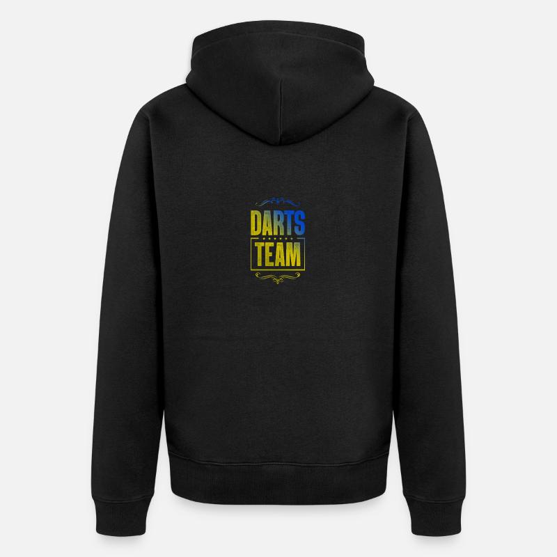 Équipe de fléchettes - Veste à capuche bio Premium Unisexe - noir