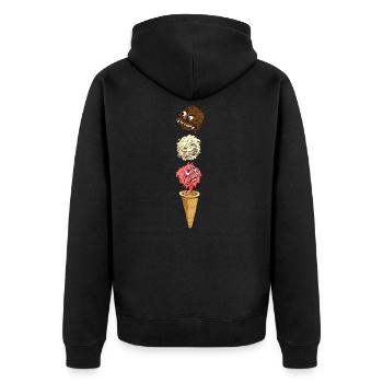 glace Monster - Veste à capuche bio Premium Unisexe - noir - Dos - Nico (187cm)