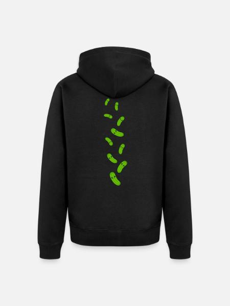 Cucumber Comic - Unisex Premium Organic Zip Hoodie - black