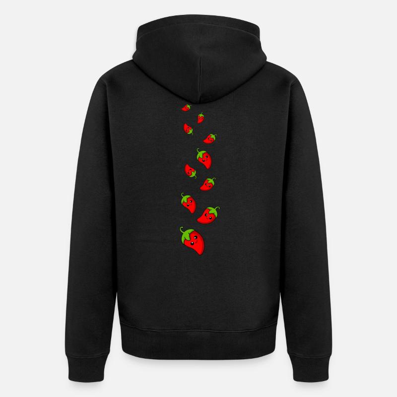 Chilli Comic - Unisex Premium Bio Zip Hoodie - Schwarz