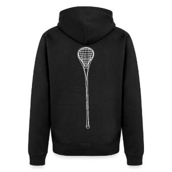 Bâtons de crosse - Veste à capuche bio Premium Unisexe - noir - Dos - Nico (187cm)