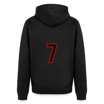 Maillot 7 Nombre d’années - Veste à capuche bio Premium Unisexe - noir - Dos - Nico (187cm)