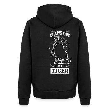 Tiger Africa Asie Jungle - Veste à capuche bio Premium Unisexe - noir - Dos - Nico (187cm)