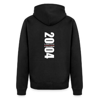 18. Geburtstag Junge Mädchen 18 Jahre Birthday - Unisex Premium Bio Zip Hoodie - Schwarz - Hinten - Nico (187cm)
