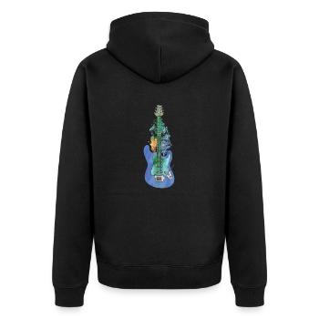 Guitare De Nature - Veste à capuche bio Premium Unisexe - noir - Dos - Nico (187cm)