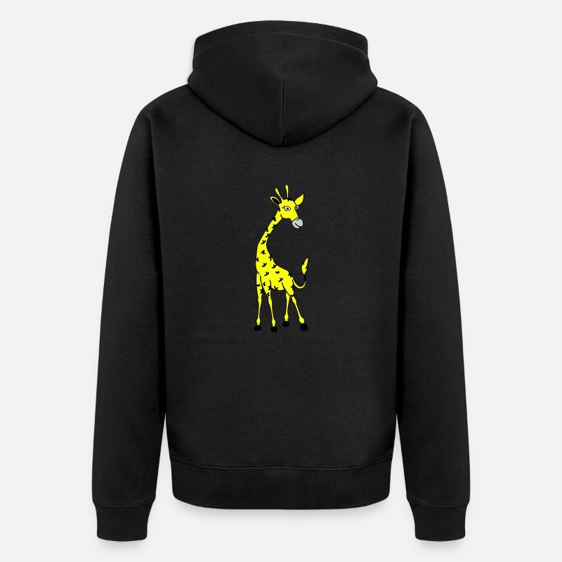 Girafe 02 - Veste à capuche bio Premium Unisexe - noir