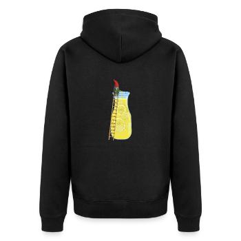 Limozwerg - Veste à capuche bio Premium Unisexe - noir - Dos - Nico (187cm)