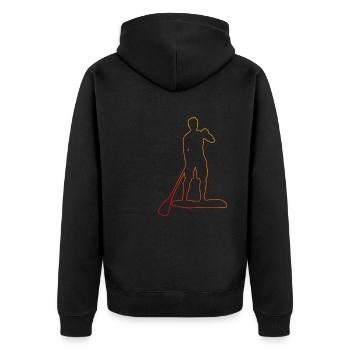Stand up Paddle Board Pour Femmes Standup Paddle - Veste à capuche bio Premium Unisexe - noir - Dos - Nico (187cm)