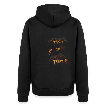 truc ou friandise Halloween Joyeux Halloween - Veste à capuche bio Premium Unisexe - noir - Dos - Nico (187cm)