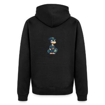 Serpent soldat - Veste à capuche bio Premium Unisexe - noir - Dos - Nico (187cm)