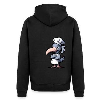 Bec-en-sabot Koch - Veste à capuche bio Premium Unisexe - noir - Dos - Nico (187cm)