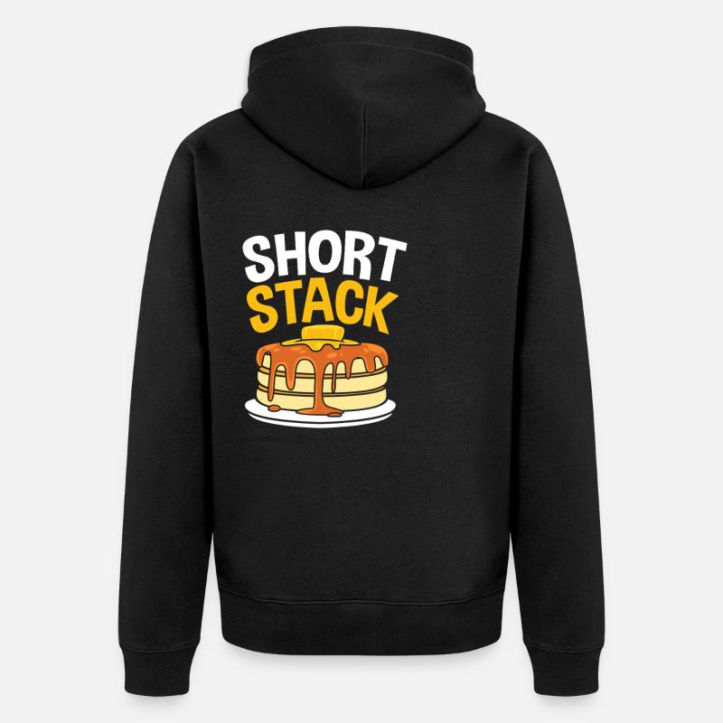 Pfannkuchen - Unisex Premium Bio Zip Hoodie - Schwarz