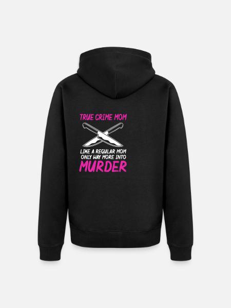 Krimi True Crime - Unisex Premium Organic Zip Hoodie - black