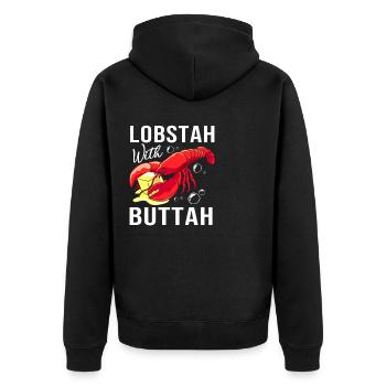 Écrevisses, fruits de mer, homard du Maine, homard - Veste à capuche bio Premium Unisexe - noir - Dos - Nico (187cm)