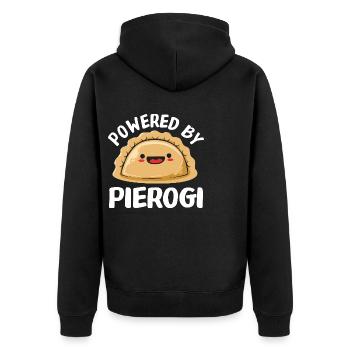 Pierogi Pologne Polonais - Veste à capuche bio Premium Unisexe - noir - Dos - Nico (187cm)