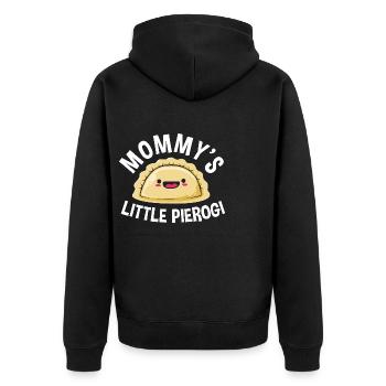 Pologne Polonais Pierogi - Veste à capuche bio Premium Unisexe - noir - Dos - Nico (187cm)