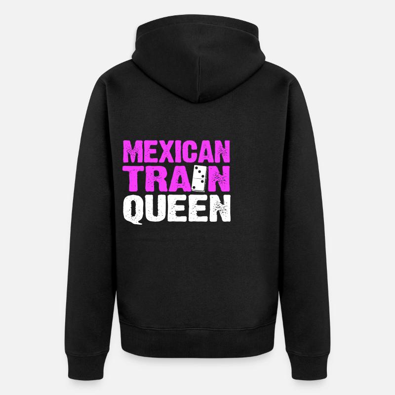 Train mexicain Domino - Veste à capuche bio Premium Unisexe - noir