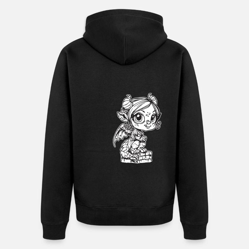 Baby Gargoyle - Veste à capuche bio Premium Unisexe - noir